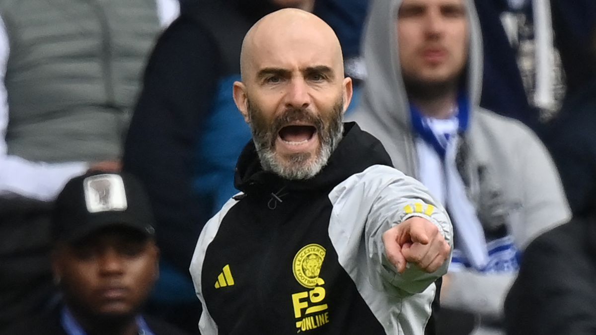 Enzo Maresca on the touchline.