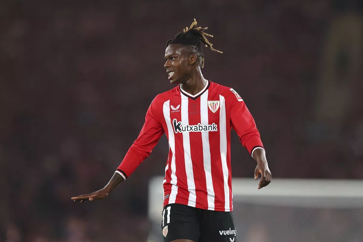 Nico Williams playing for Athletic Bilbao.