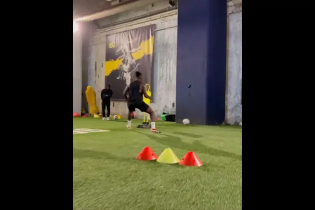 Romeo Lavia training in off-season