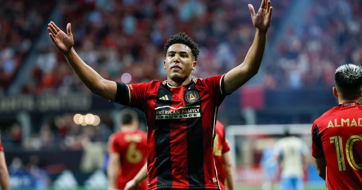 Caleb Wiley playing for Atlanta United.