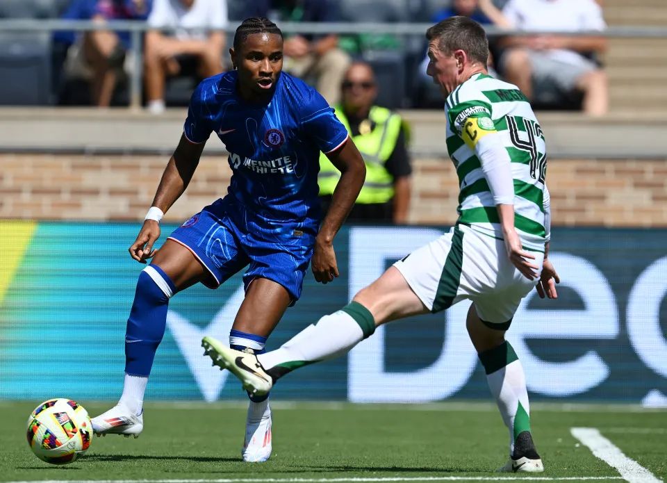 Christopher Nkunku darts between the lines in preseason. Christopher Nkunku darts between the lines in preseason.