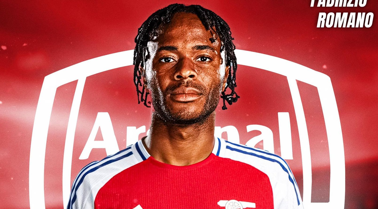 Raheem Sterling in an Arsenal kit.