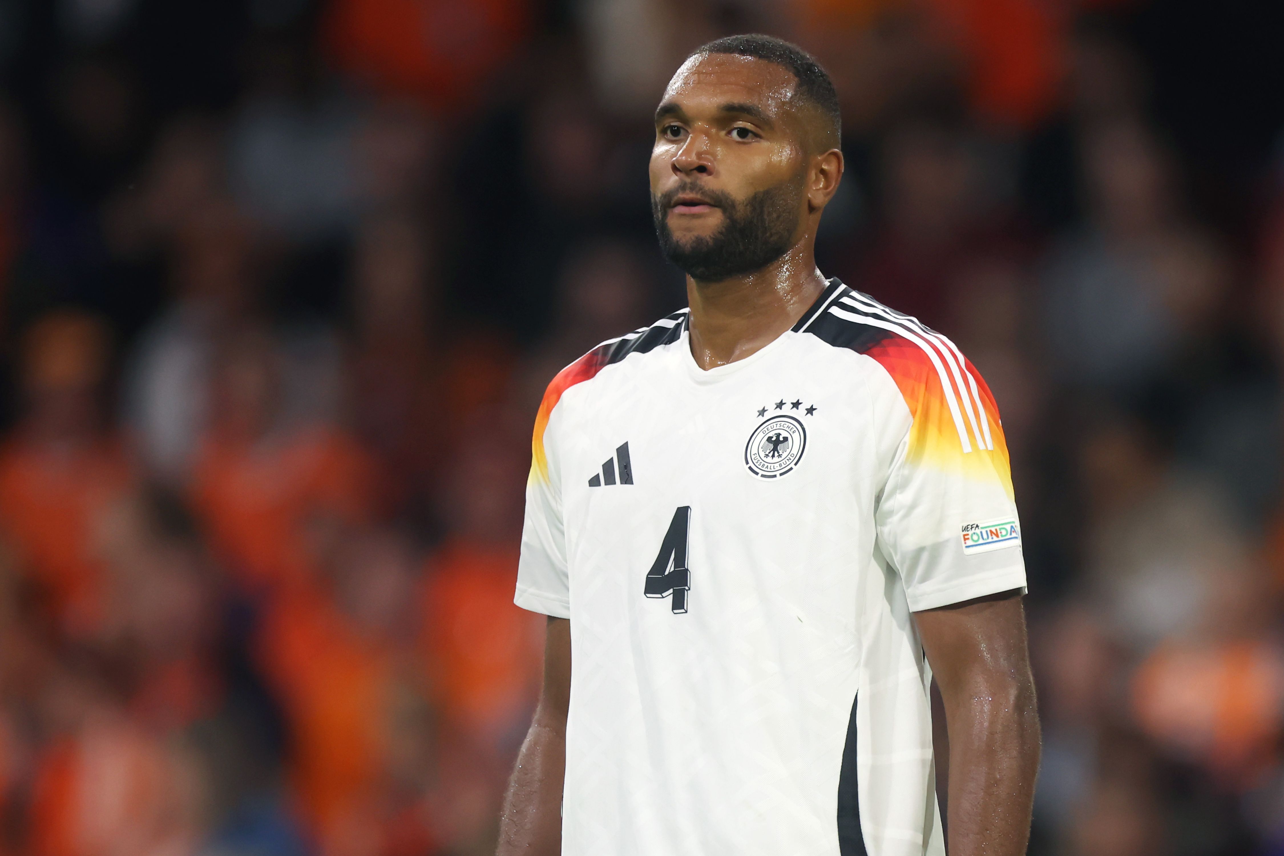 Jonathan Tah plays for Germany in the Nations League (Photo by Alex Grimm/Getty Images) Jonathan Tah plays for Germany in the Nations League (Photo by Alex Grimm/Getty Images)