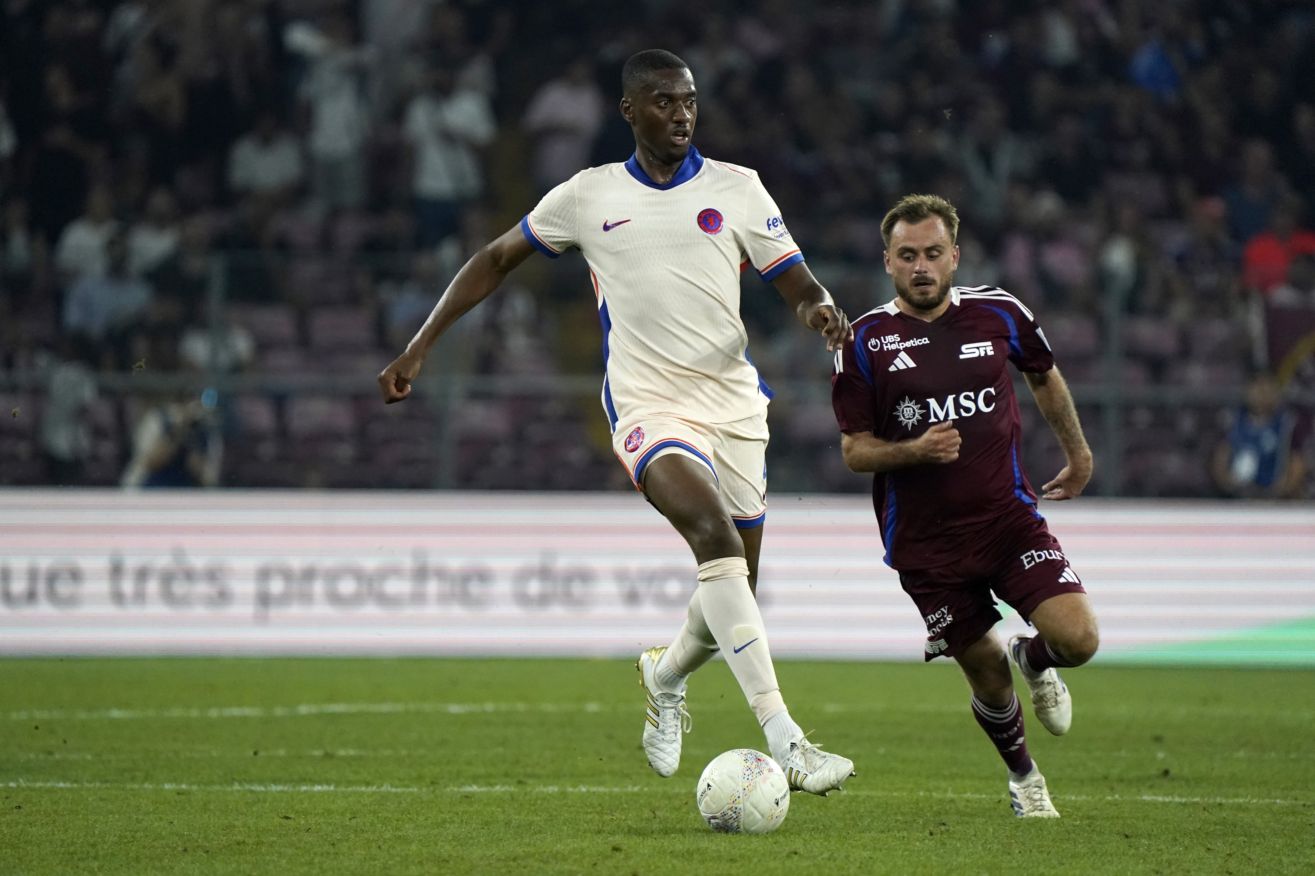 Tosin Adarabioyo in action against Servette. (Photo by Pier Marco Tacca/Getty Images)