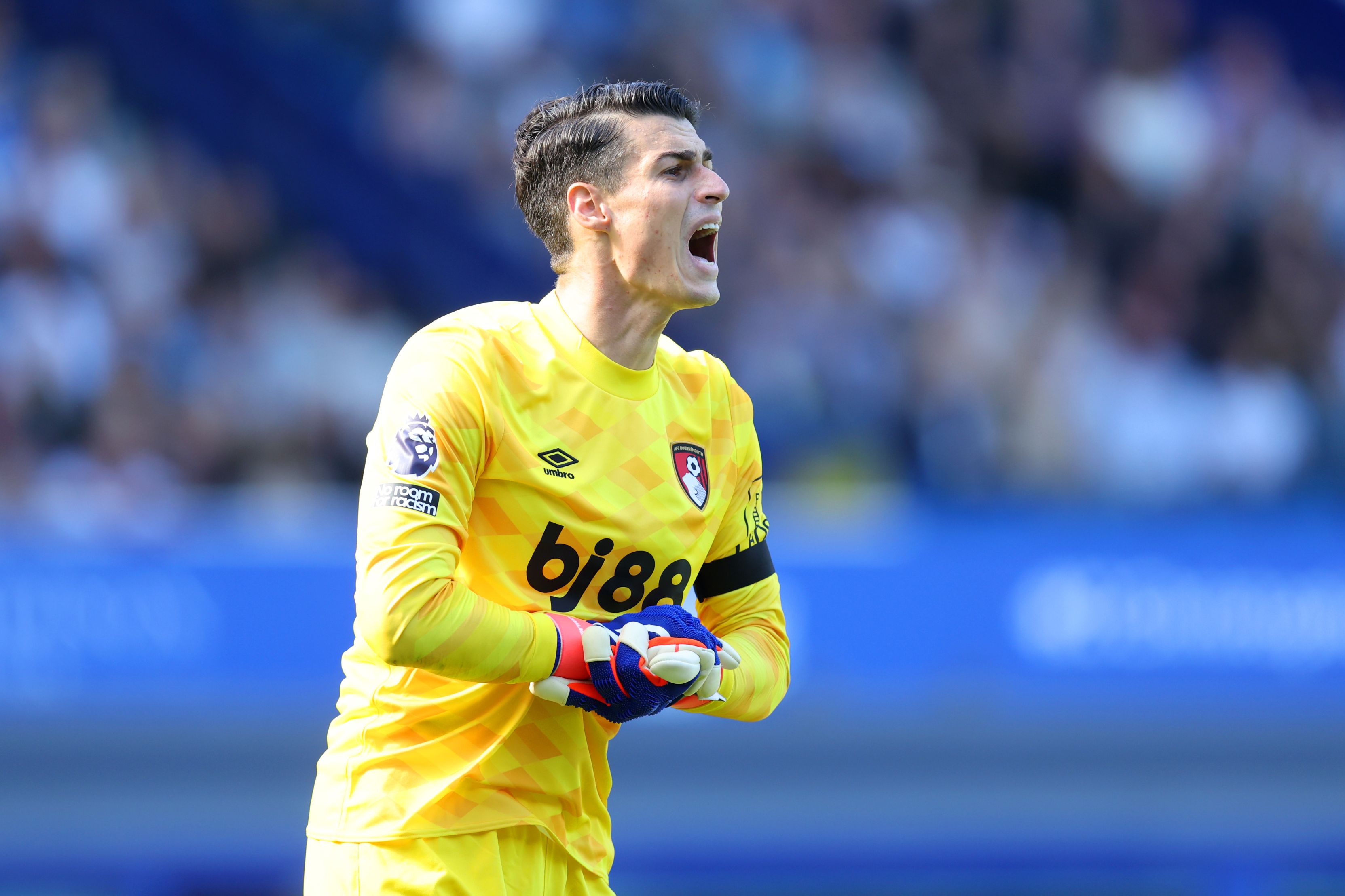 Kepa Arrizabalaga playing for Bournemouth.