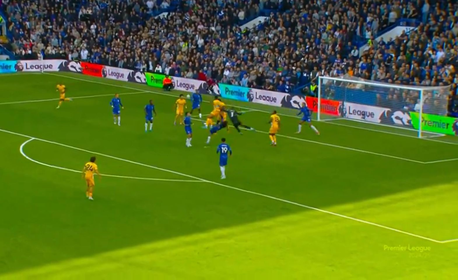 Robert Sanchez makes a mistake to hand Brighton a goal.