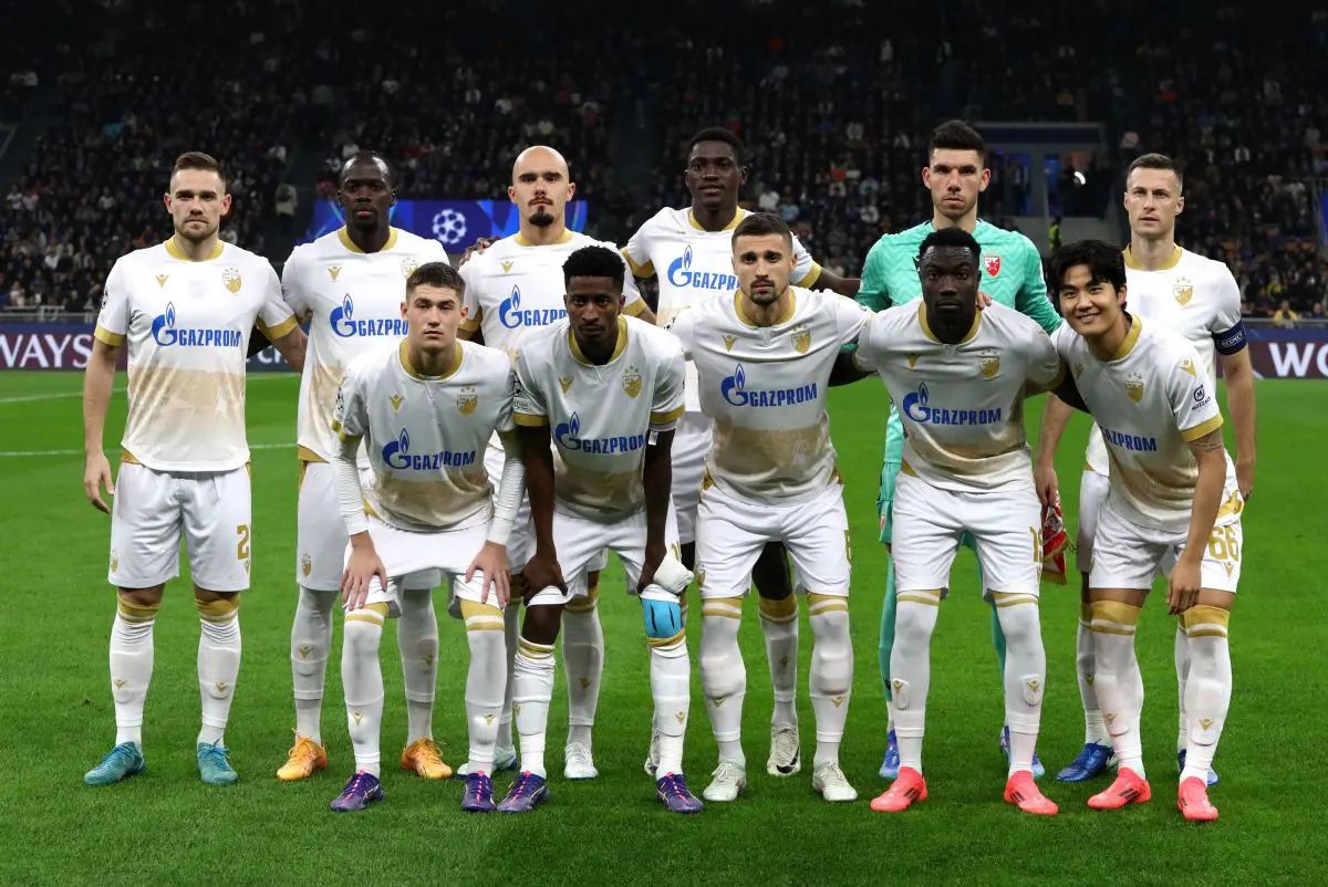 Red Star in the Champions League featuring Andrija Maksimovic. Photo by Marco Luzzani/Getty Images