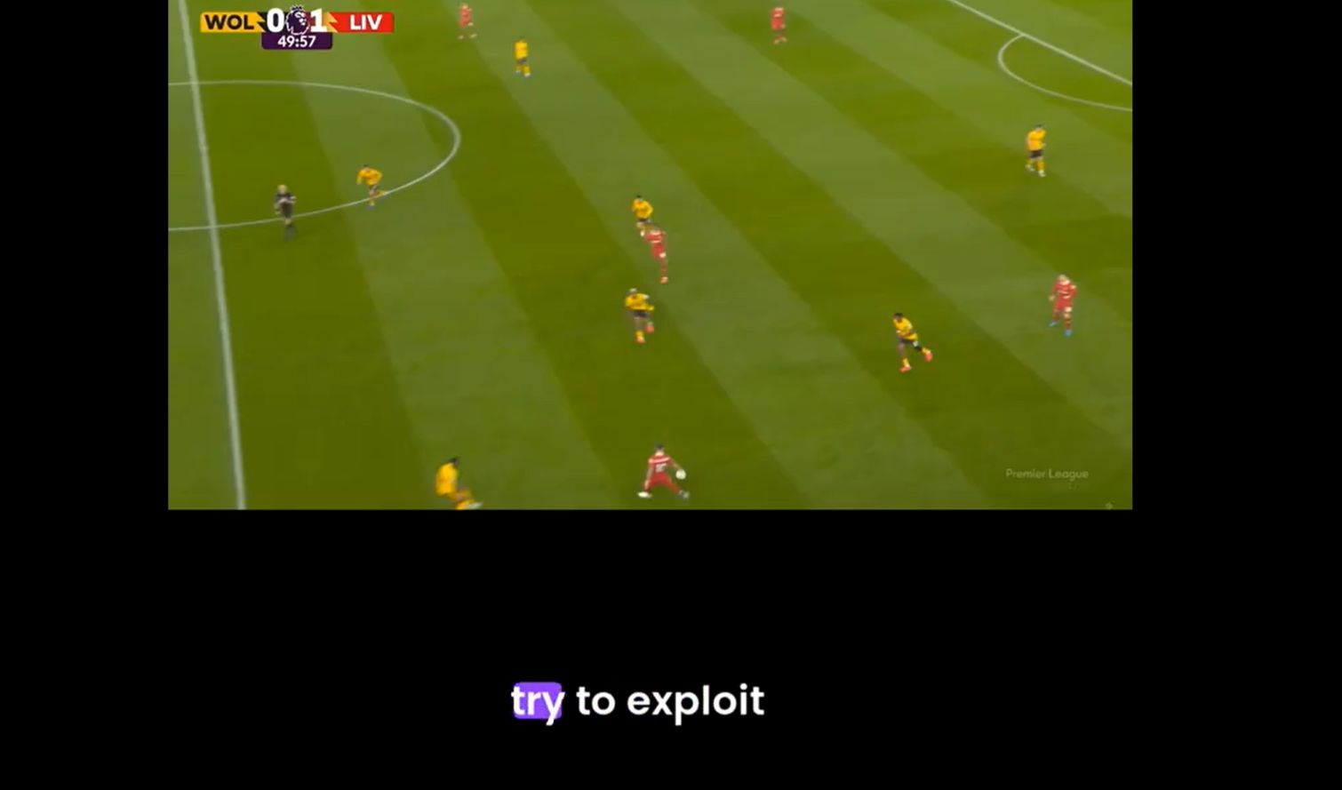 Pressing Liverpool's build up.