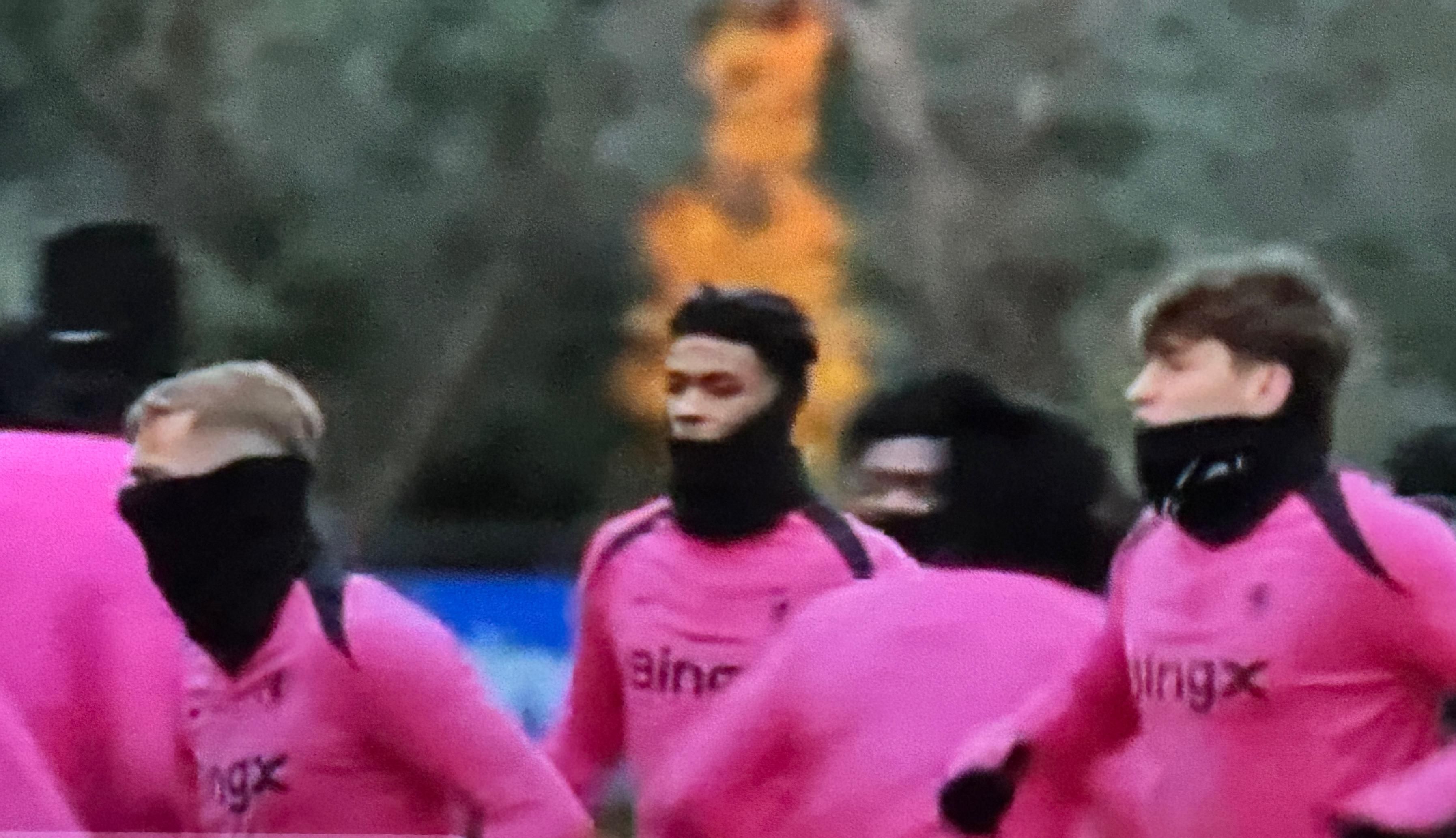 A blurry photo of Josh Acheampong in training.