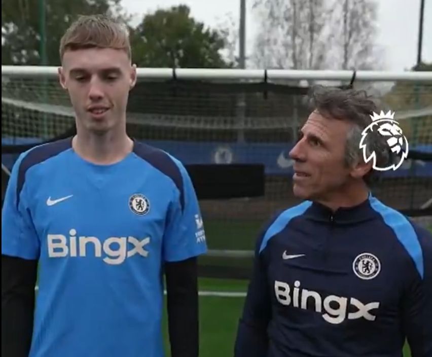 Cole Palmer and Gianfranco Zola do a fun feature.