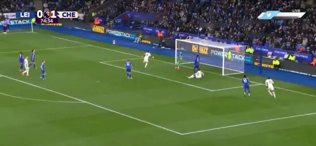 Enzo Fernandez scores a follow up header.