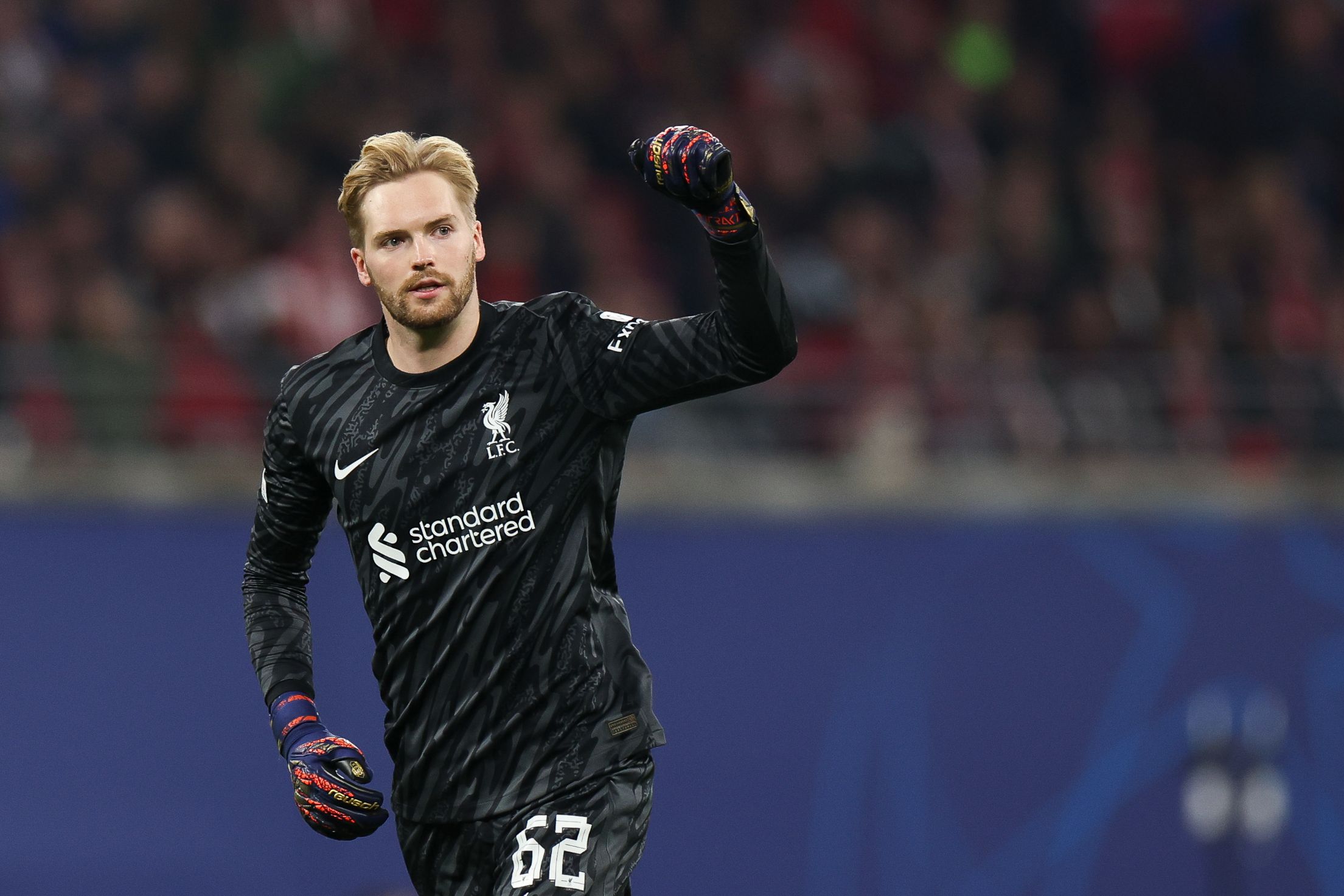Caoimhin Kelleher in action for Liverpool. (Photo by Maja Hitij/Getty Images)