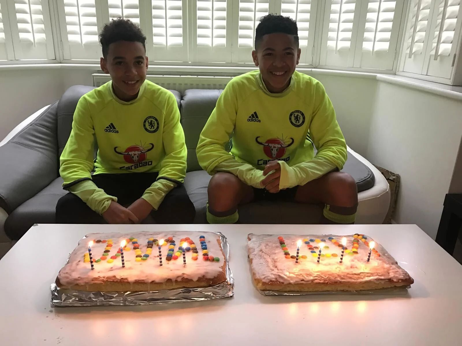 Levi Colwill and Jamal Musiala as kids at Chelsea.