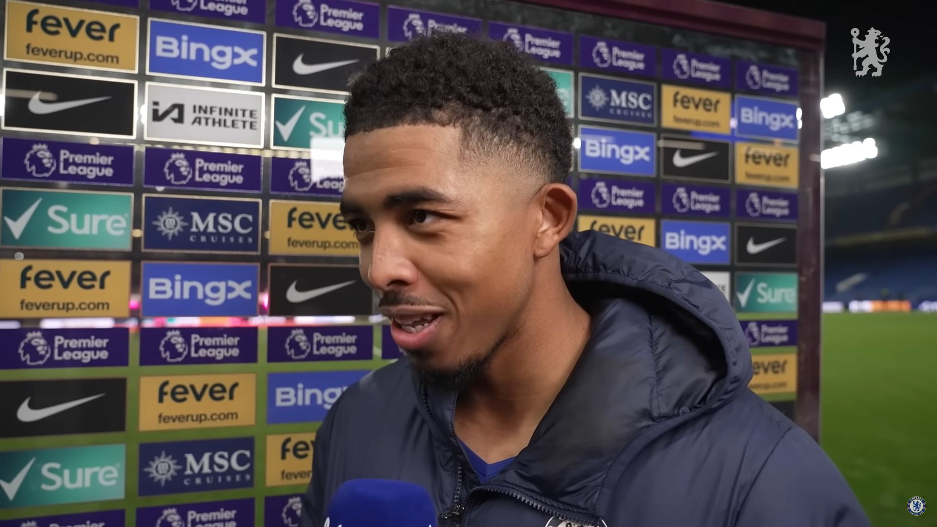 Welsey Fofana speaks to Chelsea TV after Arsenal draw.