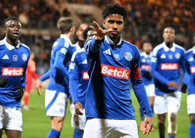Andrey Santos celebrates a cup goal.