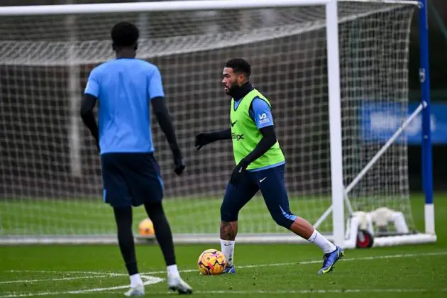 Reece James trains at Cobham. (Photo by Darren Walsh/Chelsea FC)