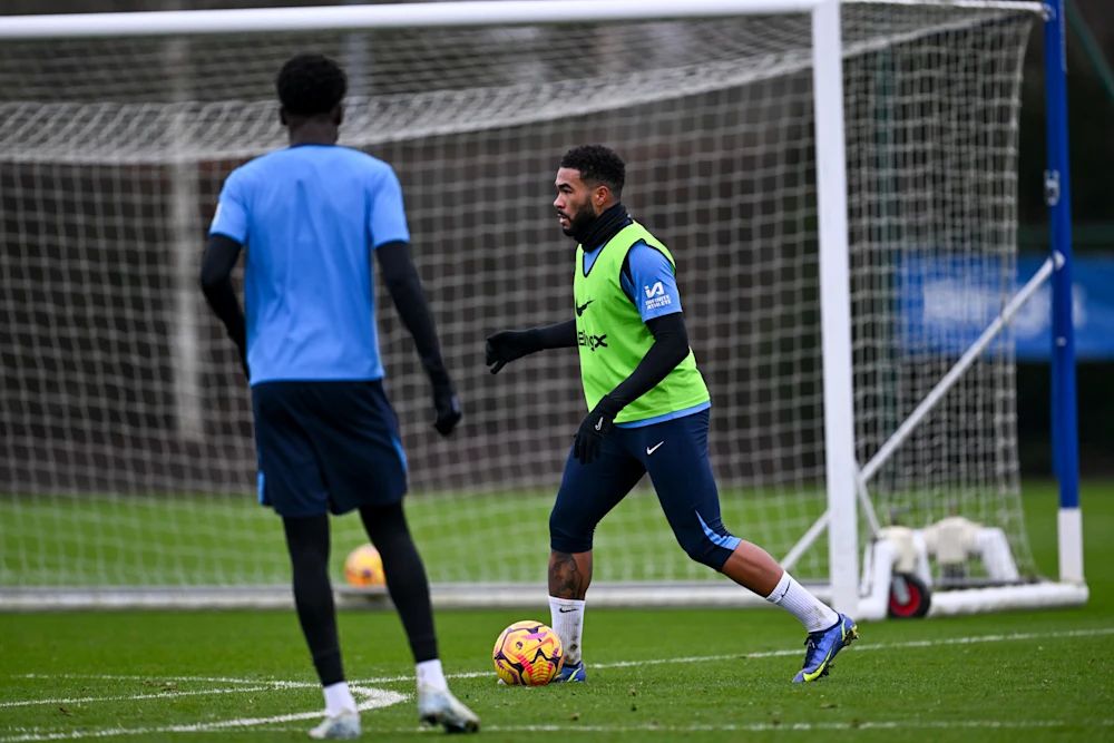 Reece James trains at Cobham. (Photo by Darren Walsh/Chelsea FC)