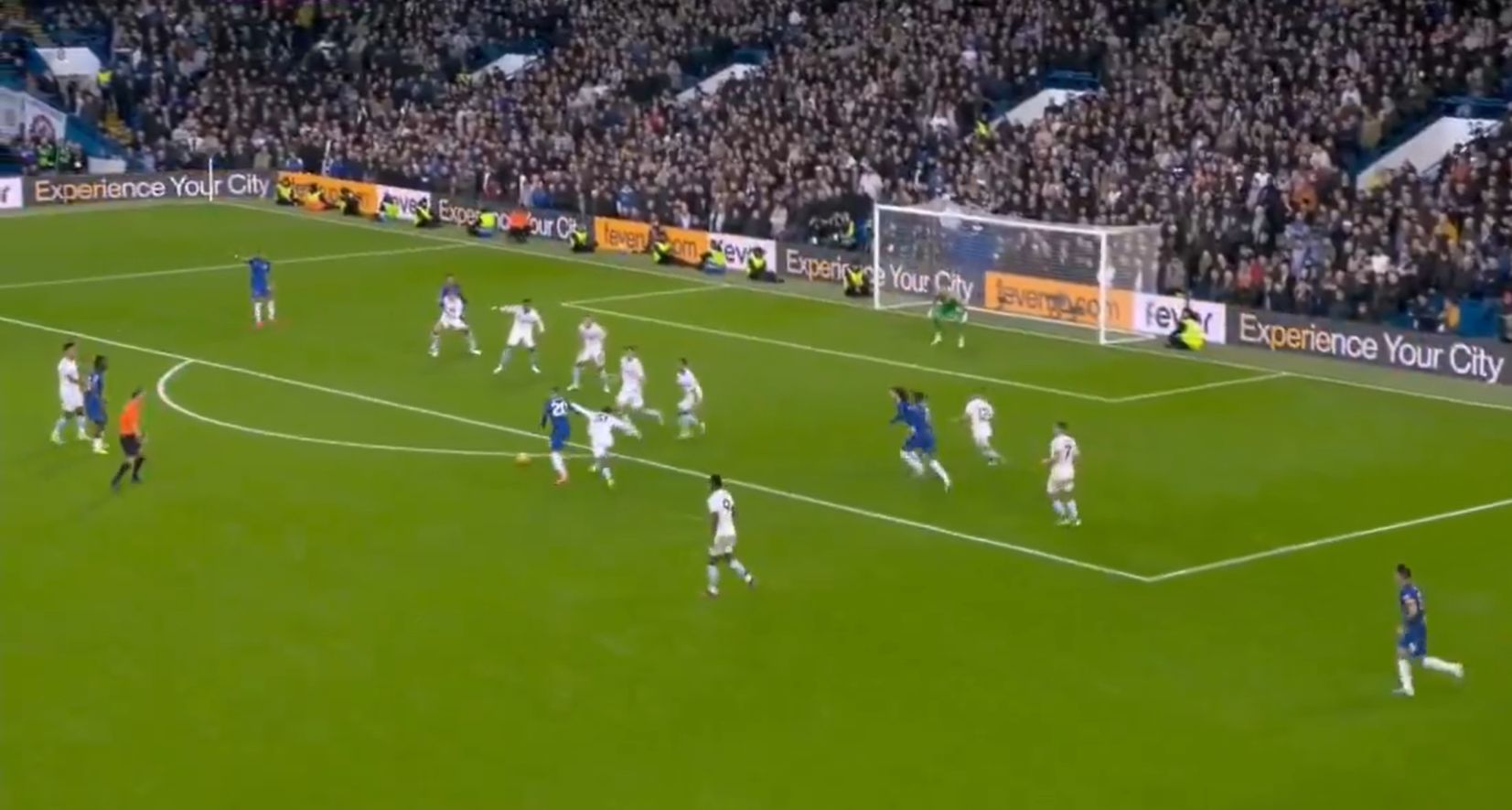 Cole Palmer wraps one left footed into the top corner.