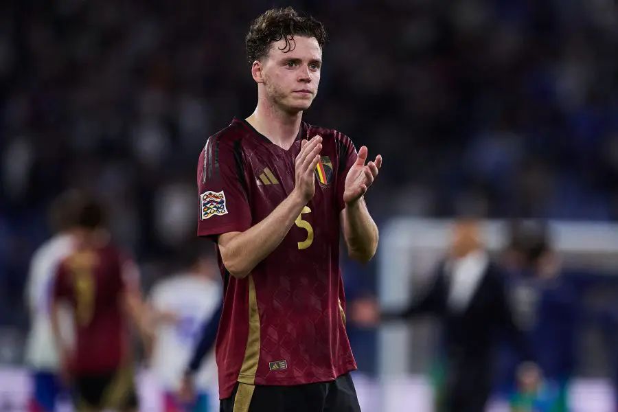 Maxim De Cuyper playing for Belgium. (Photo by Emmanuele Ciancaglini/Getty Images)