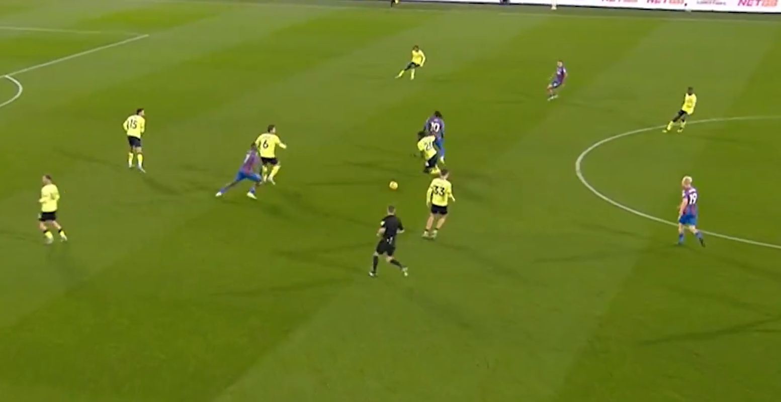 Lesley Ugochukwu controls midfield against Crystal Palace.