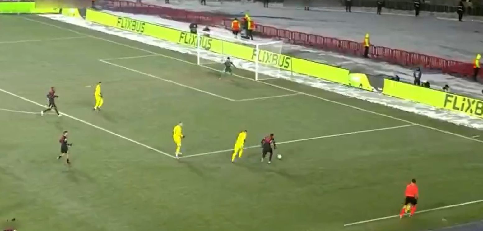 Pedro Neto rinses an Astana defender for speed.