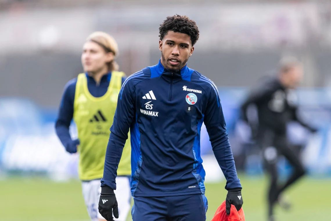 Andrey Santos in Strasbourg training.