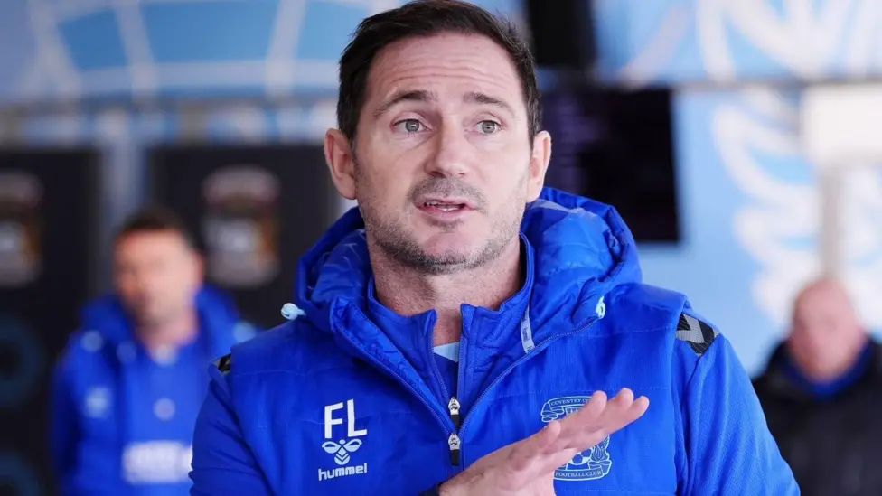 Frank Lampard in a Coventry tracksuit. (Photo by: Tom Leach/Coventry City FC)