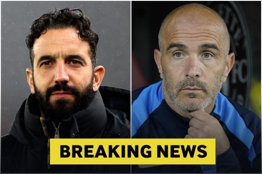 Ruben Amorim and Enzo Maresca in a montage. (Photo by Carl Recine, Pier Marco Tacca/Getty Images)