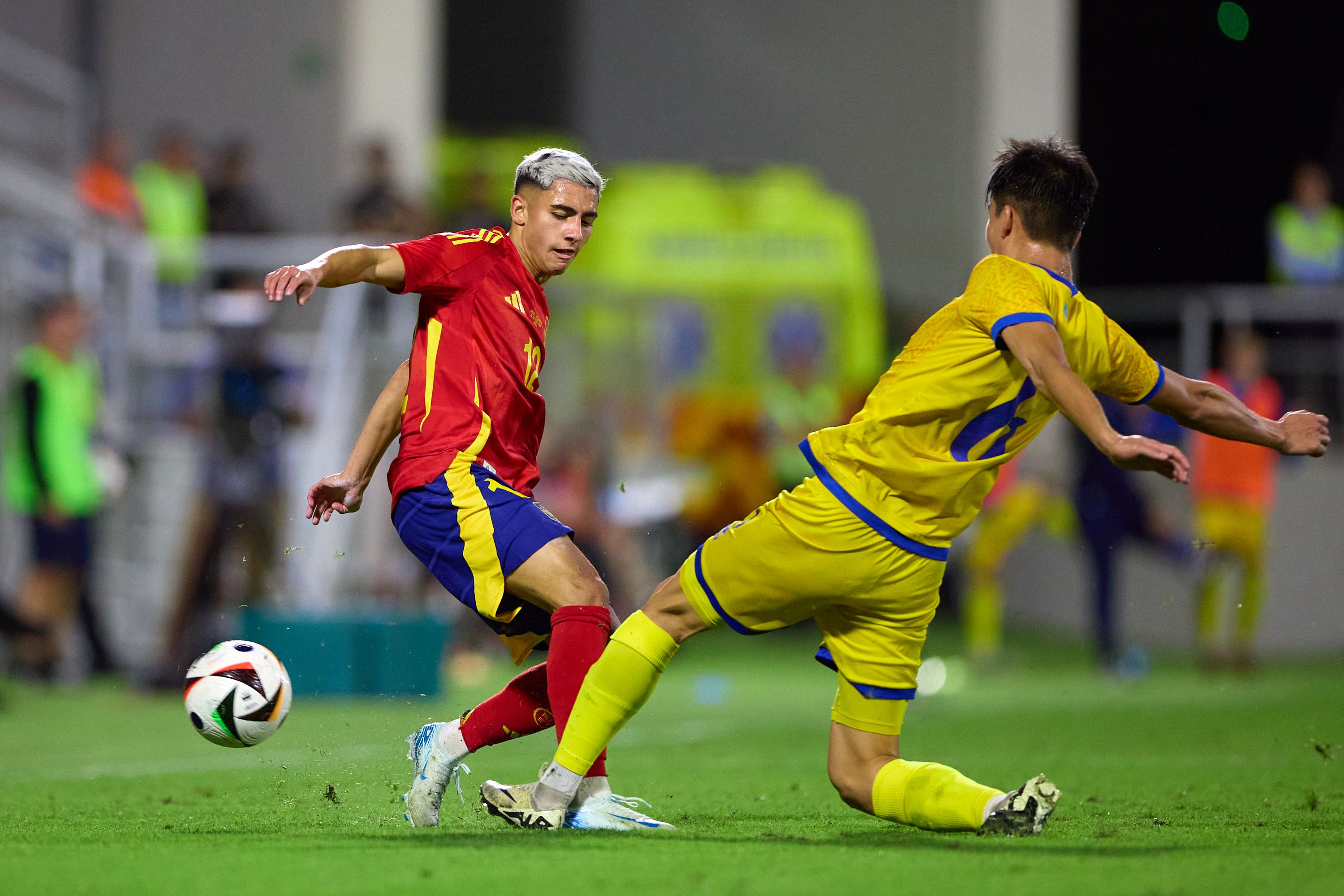 Yeremay Hernandez in action for Spain U21s. (Photo by Fran Santiago/Getty Images)