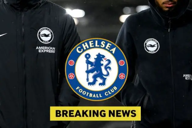 Brighton jackets with a Chelsea logo. (Photo by Mike Hewitt/Getty Images)