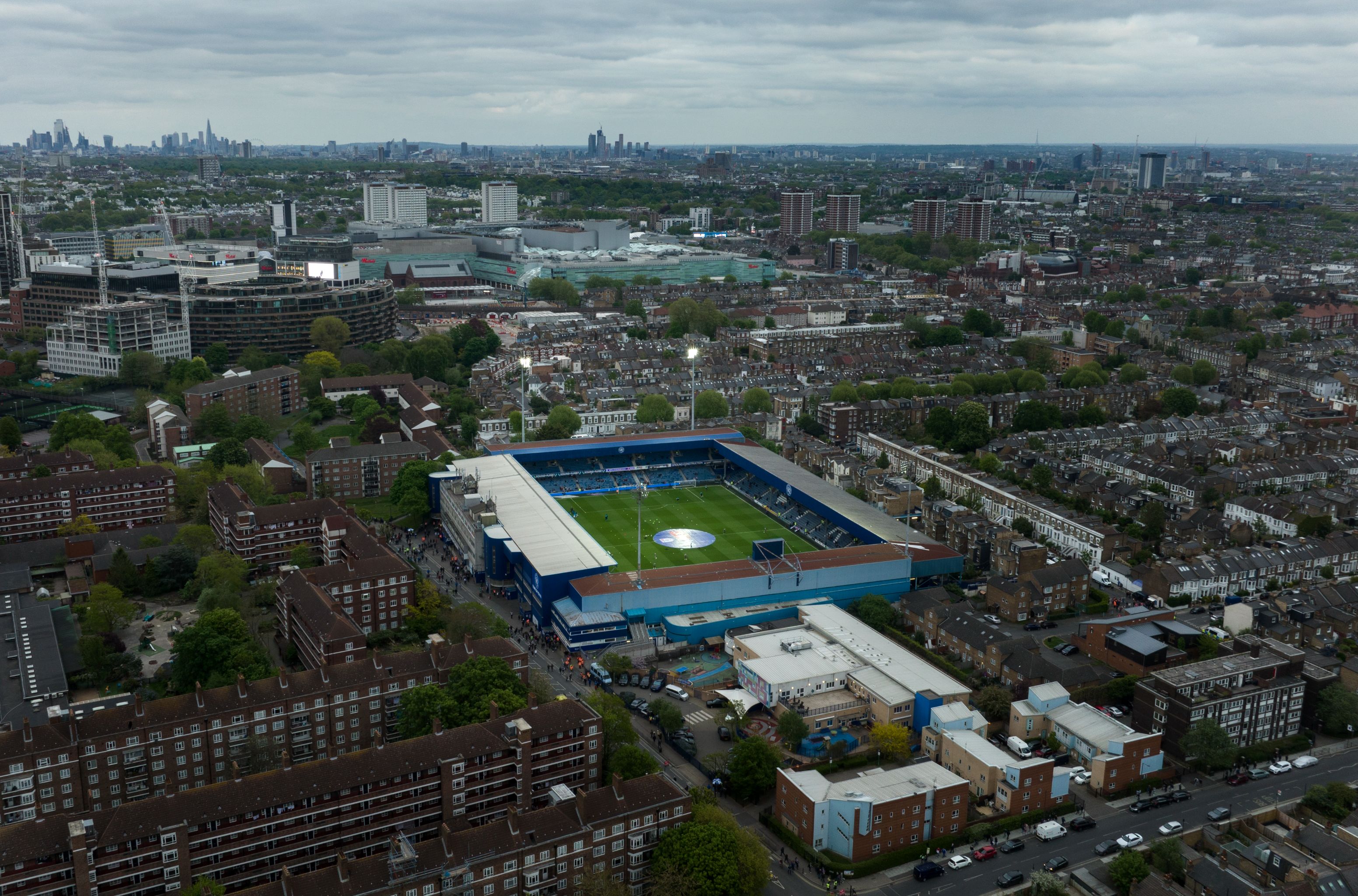 Loftus Road from the air.