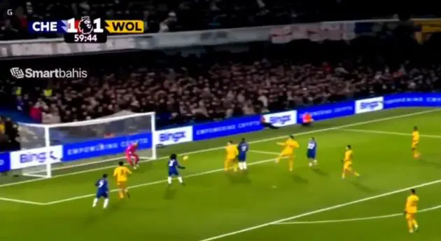 Marc Cucurella scores from close range against Wolves.