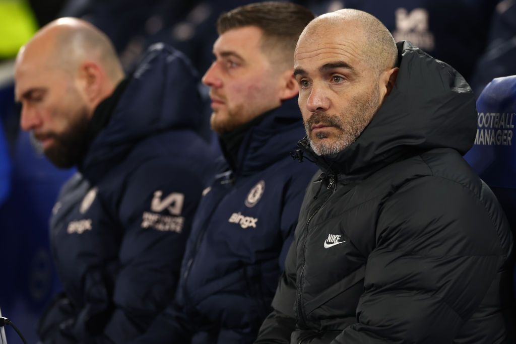Enzo Maresca looks clueless on the bench at Brighton.