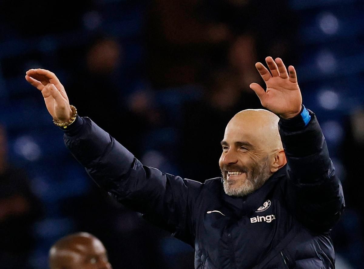 Enzo Maresca looks delighted after a big home win.
