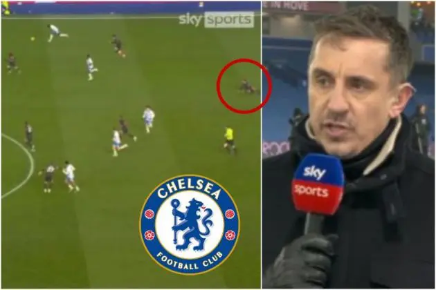 Gary Neville picks on Levi Colwill.