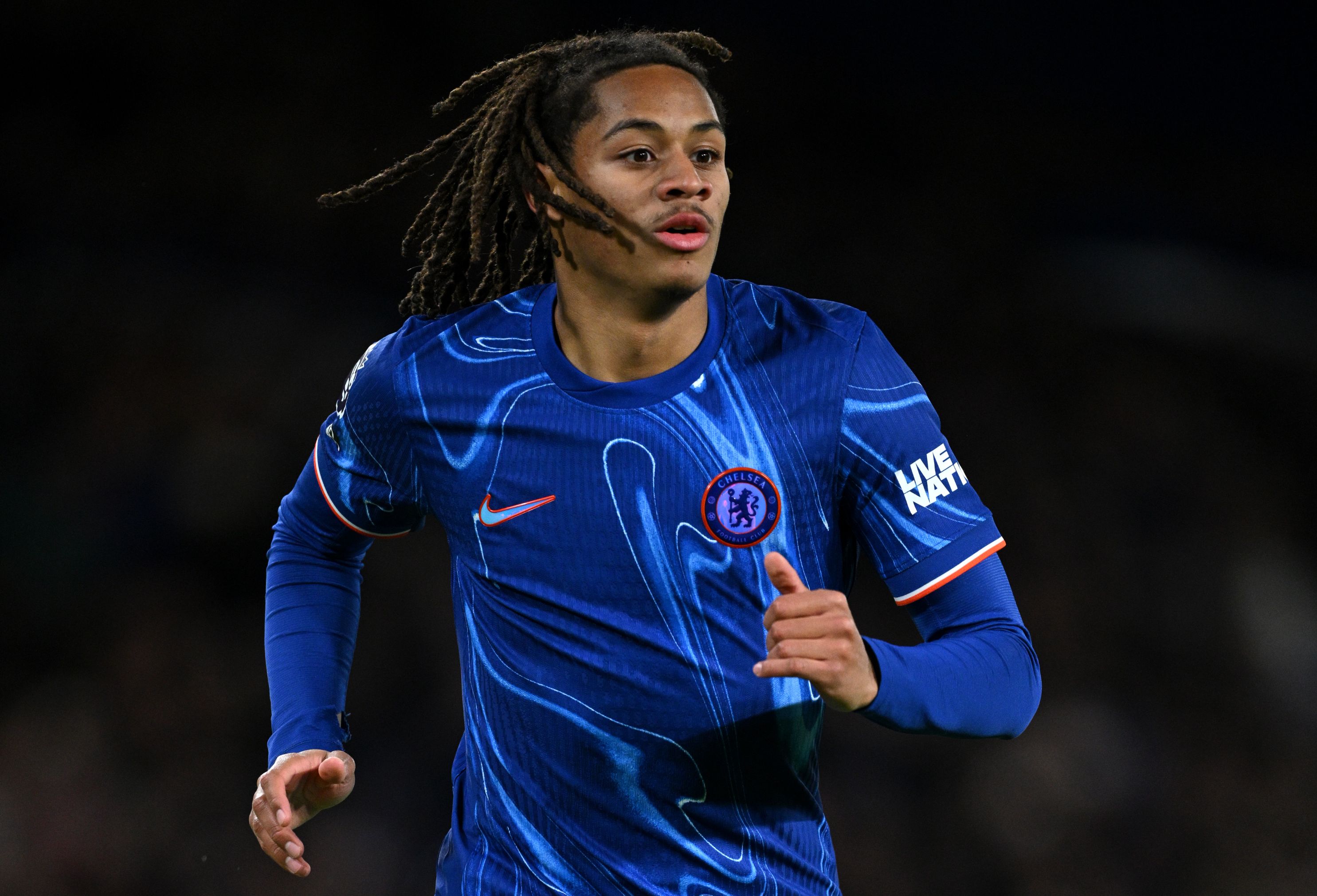 Mathis Amougou in action for Chelsea against Southampton.