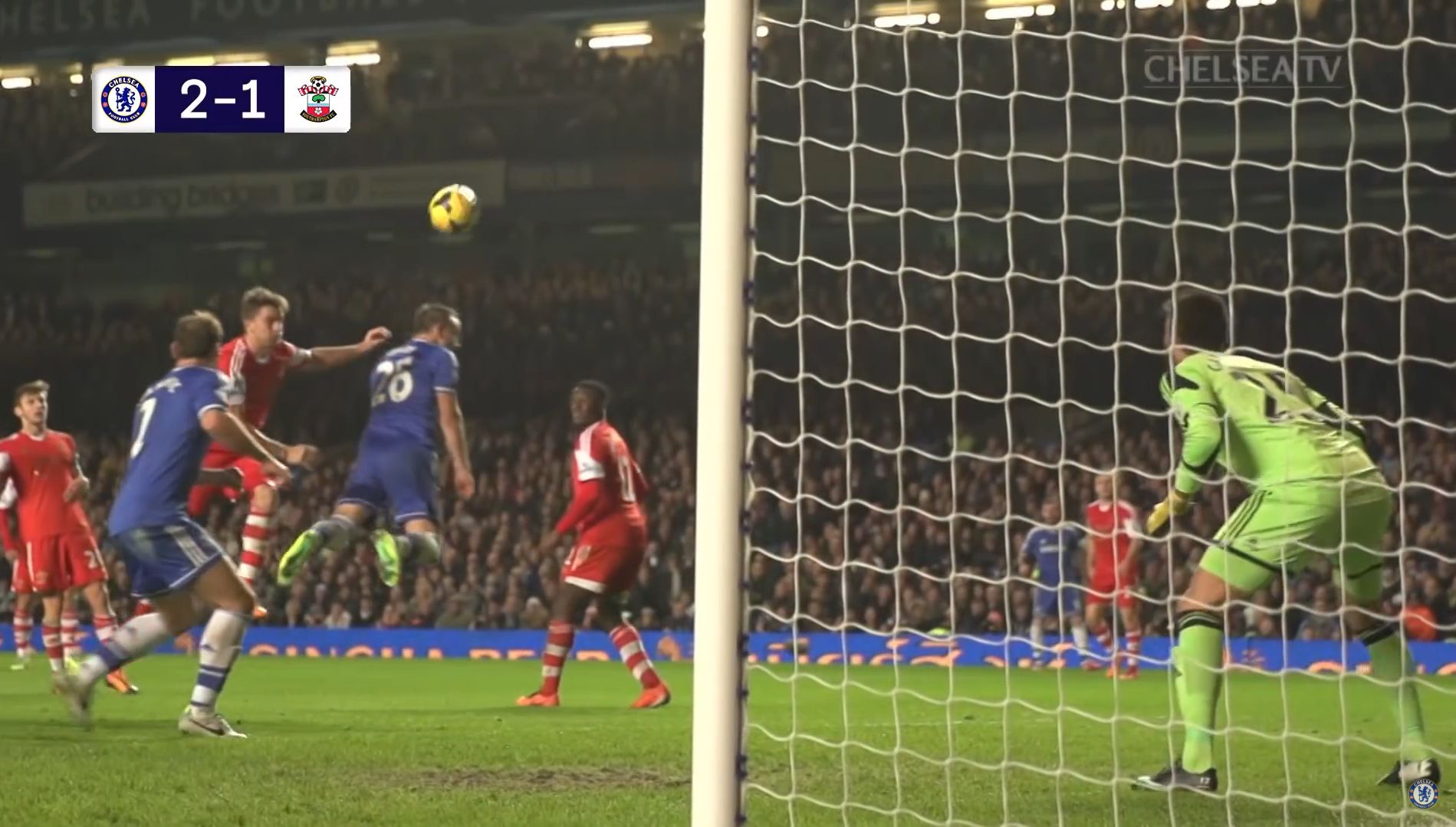 John Terry scores a great header against Southampton in 2013.