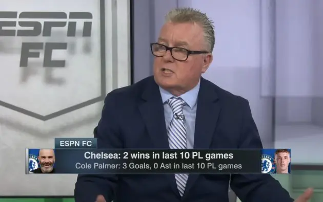 Steve Nicol on ESPN talking about Chelsea's struggles.