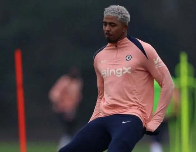 Wesley Fofana in Chelsea training.
