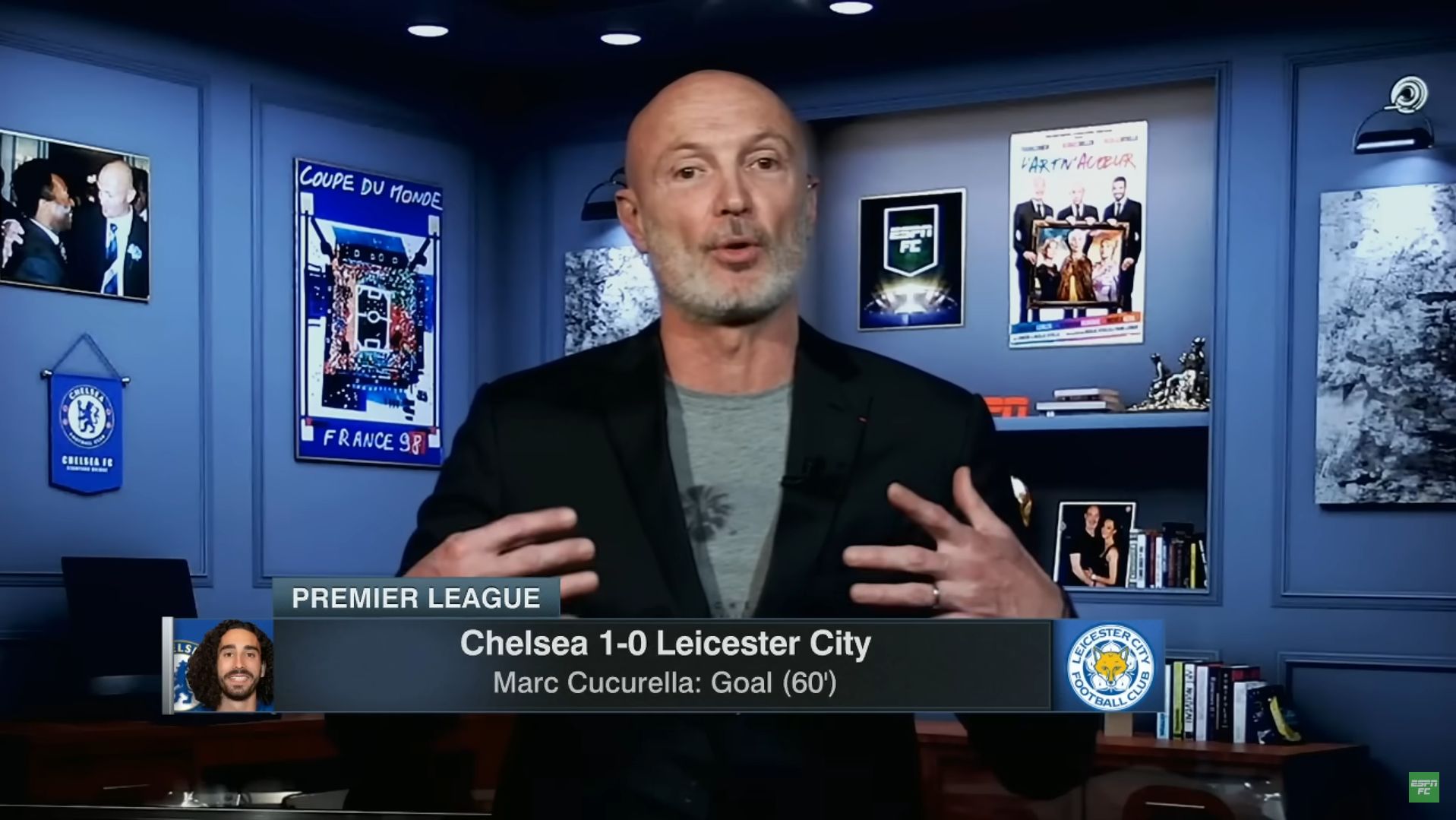 Frank Leboeuf speaks on ESPN.