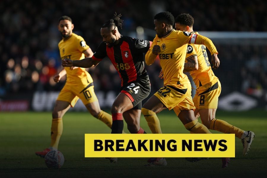 Antoine Semenyo in action for Bournemouth. (Photo by Mike Hewitt/Getty Images)