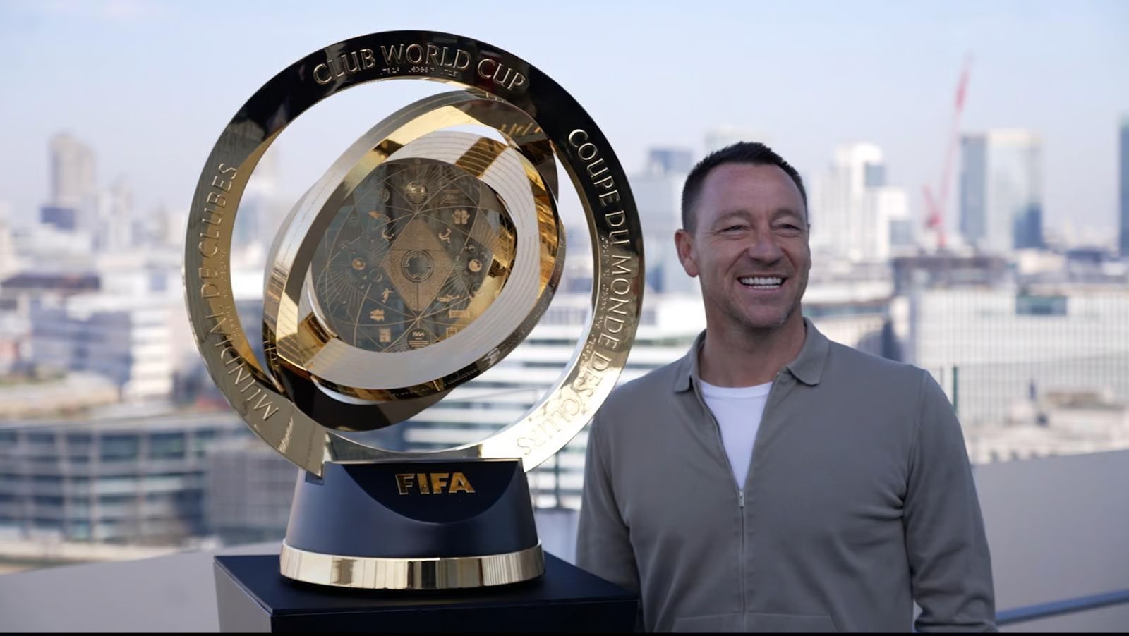 John Terry with the Club World Cup trophy.
