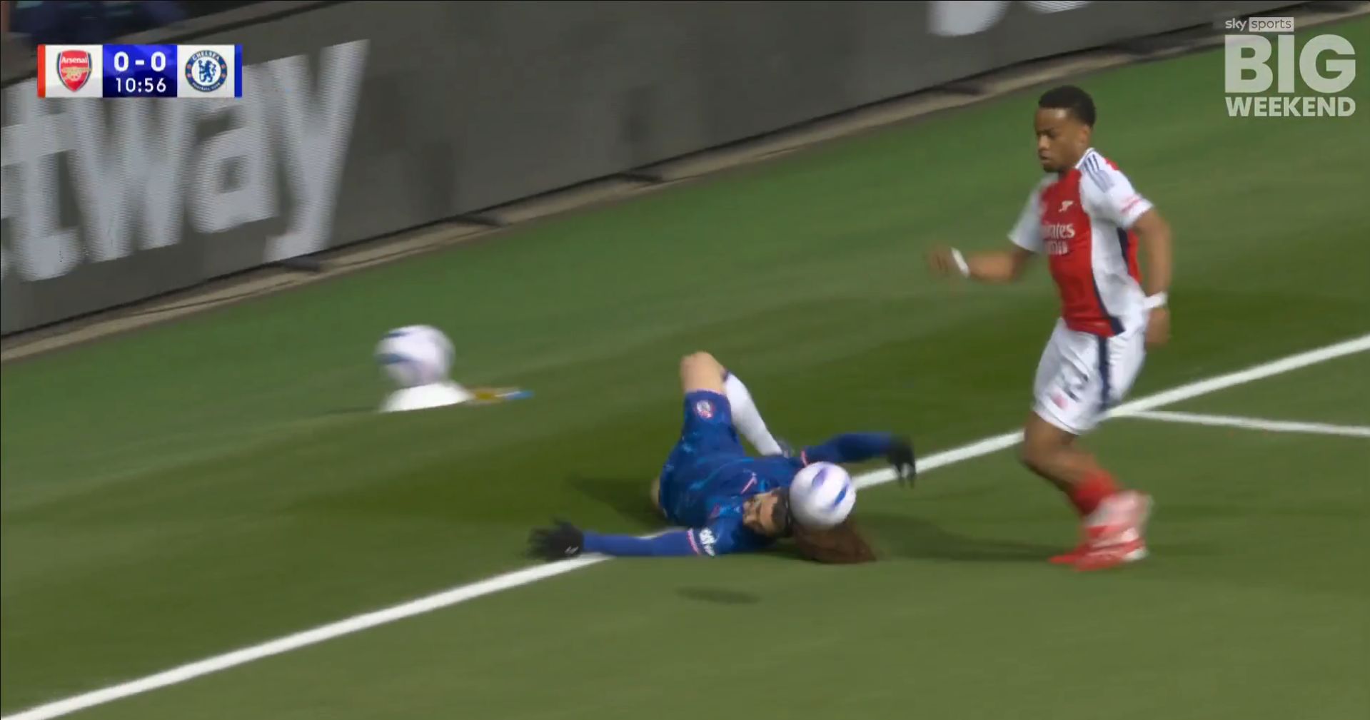 Marc Cucurella handballs in his own box.
