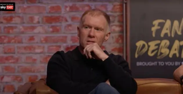 Paul Scholes speaking on The Overlap Fan Debate.