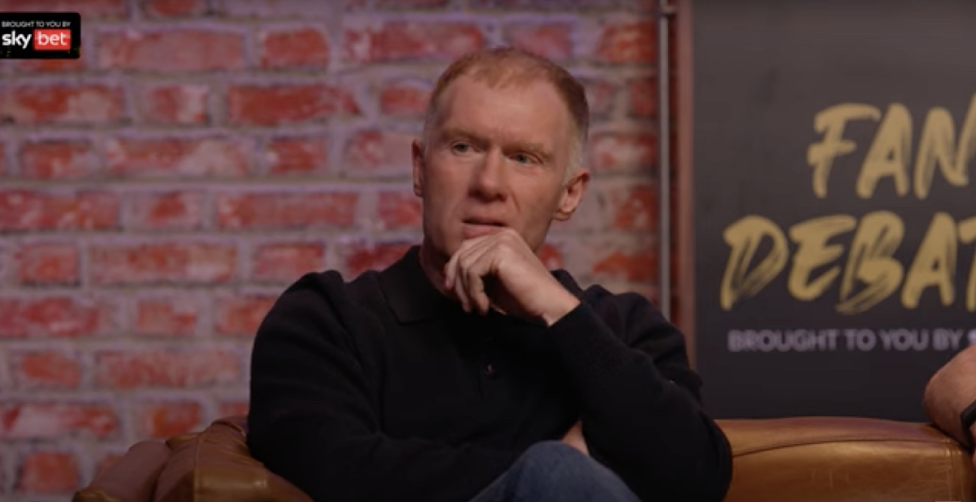 Paul Scholes speaking on The Overlap Fan Debate.