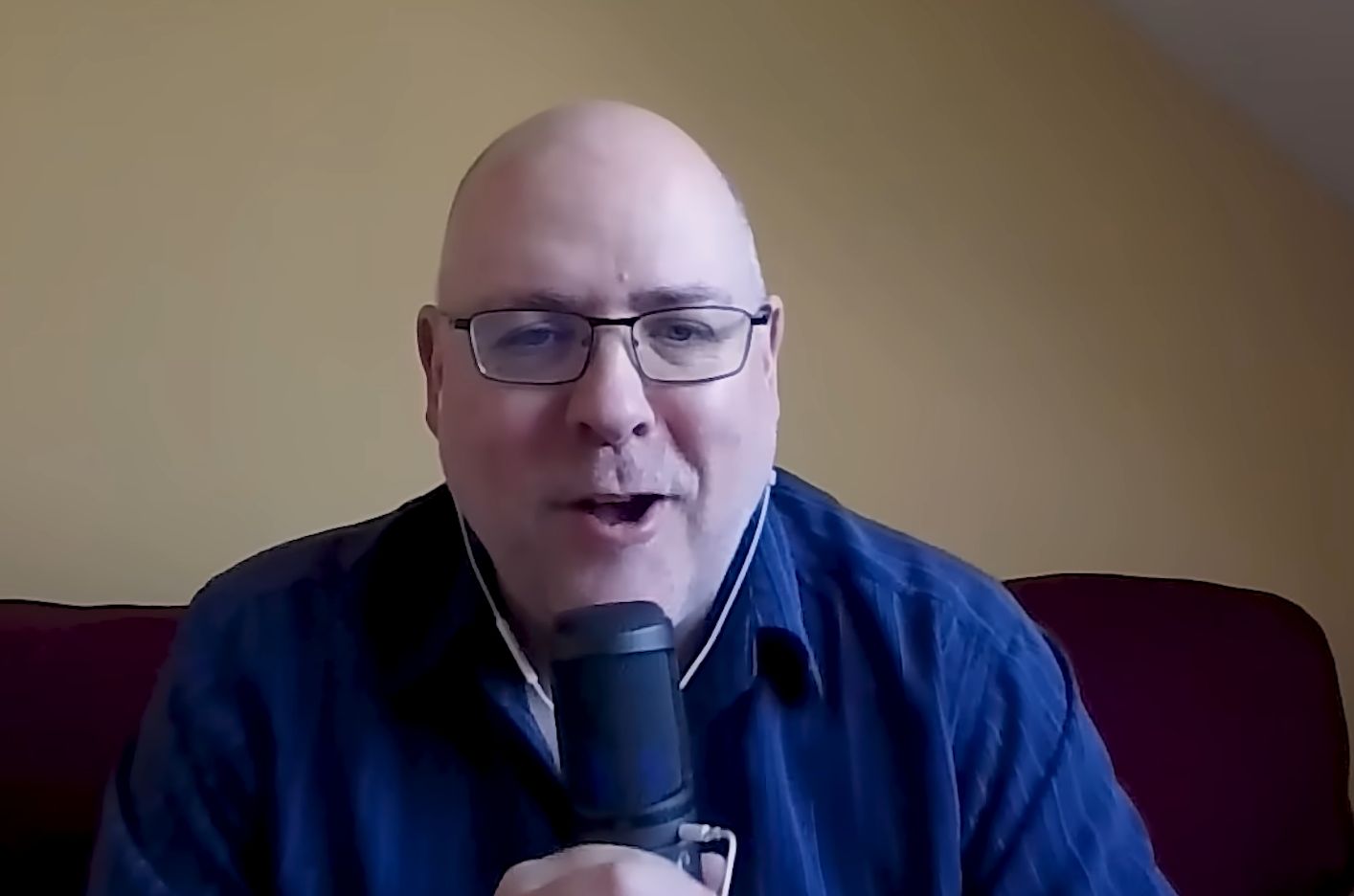 Simon Johnson speaks on an Athletic podcast.