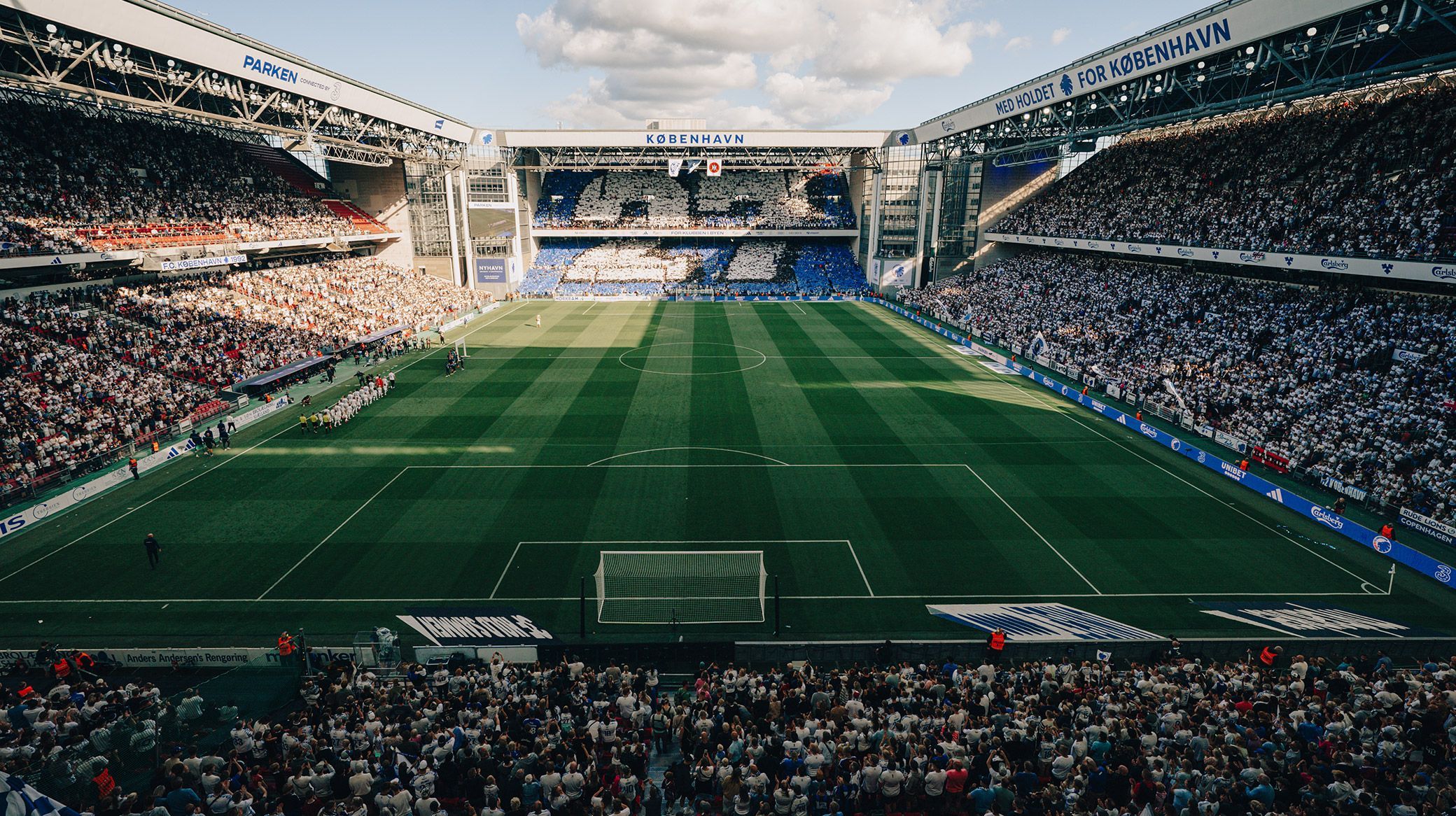 The Parken Stadium in Copenhagen.
