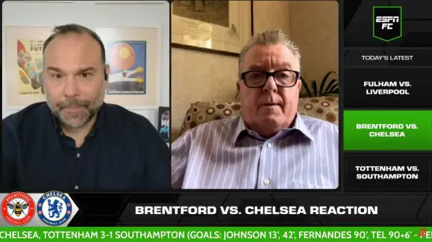 ESPN's reaction to Chelsea - Brentford draw.