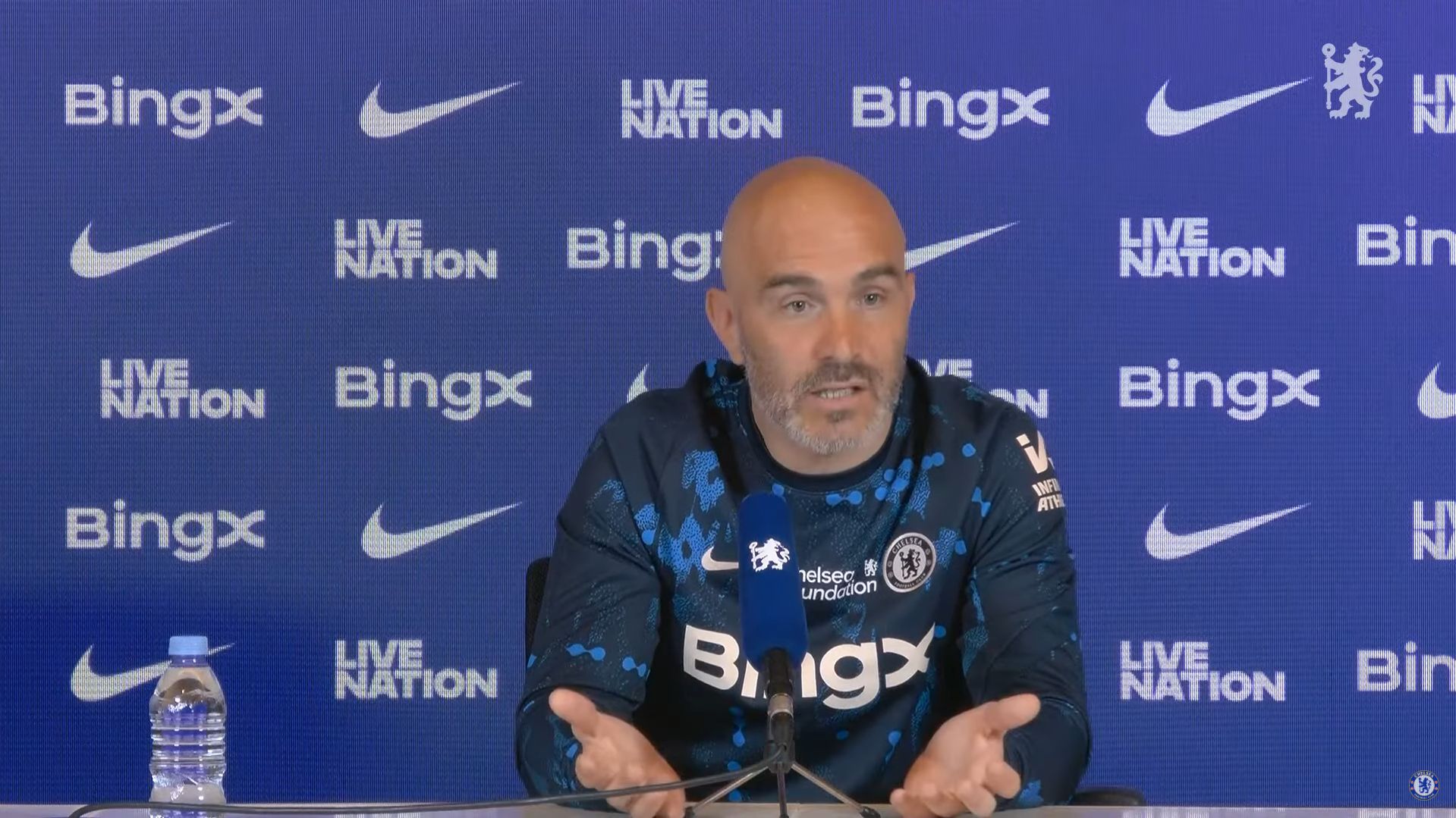 Enzo Maresca put on the spot in press conference.