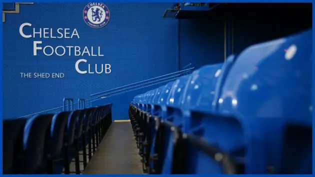 A view of the Shed at Stamford Bridge.